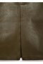 Leather look pencil skirt - 8