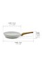 28cm Forged Aluminum Fry Pan Marble Non-Stick Trivet Scratch Resistant Induction Gas - 2