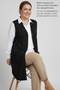 Plus Size Women's Summer Viscose Combed Cotton Anti-Sweat Breathable Buttoned Mother Long Tunic Black Stone Vest - 3