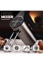 SE-1310 Hand Mixer 450W Electric Beater with 5 Speeds & Turbo, Stainless Steel Attachments, One-Button Eject Design, 2 Beaters & 2 Dough Hooks for Baking, Mixing & Whipping - 2