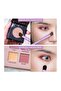 5-Piece Travel Makeup Brush Set, Premium Synthetic Soft Bristle Eyeshadow Brushes, Portable Makeup Tools, Purple - 4