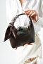 Brown Scarf Baguette Model Hand Shoulder and Crossbody Women's Bag Simple and Stylish - 4