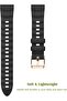 Magnetic Silicone Watch Band 18-22mm, Quick Release Sport Sweatproof Breathable Strap - 6