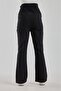 Maternity Adjustable Waist Spanish Leg Lycra Black Jeans - 3