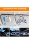 2-piece magnetic leather sunglasses clip, car sun visor accessories, glasses frame (gray) - 5