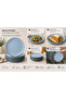 6-Piece Sky Hygge 22cm Flat Plate