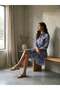 Women's Blue Chiffon Dress – with Straps and Cotton Lining Detail |   Comfortable Fit |   Suitable for Four Seasons - 4