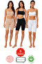 6-Pack Women's Knee-Length Cotton Half Tights