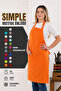 Simple kitchen apron with adjustable strap - 3