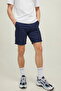 Men's Navy Blazer Sports Shorts - 7