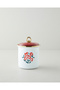 Bright Parade Enamel Spice Jar 0.75 L Red - White