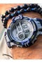 Sports Men's Wristwatch, Navy Blue Silikon Band Suitable for Pool and Sea Use, with Stopwatch
