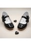 Orthopedic Heeled Evening Dress Girls' Shoes Glossy Series Abiayk2401 Patent Leather Black - 6