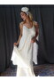 Janset Şile Bezi Verev Cutout Strap Dress - 2