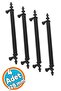 Furniture Drawer Cabinet Door Handle Handle Black Metal Handle 128 mm (4 Pcs) - 2