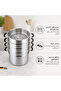 Stainless Steel Steamer Set with Glass Lid — 30cm - 3