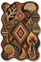 Sdt Mixed Patterned Modern Woven Base Decorative Carpet Sdt3522