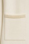 Ecru Pearl Buttoned Women's Jacket - 8
