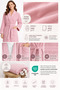 Women's Bathrobe Set 100% Certified Cotton, 2 Pieces, Shawl Collar Bathrobe and Head Towel - Pink - 3
