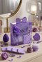 8-Piece Purple Makeup Sponge, Brush, and Eyelash Curler Set - 5