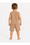 Atabay 122-05-25 Baby Boy Suit Zero Sleeve Shorts Ruff Printed 9/24 Months - 3