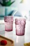 Acrylic Plum Jug 2.3 Lt and Set of 6 & Water Soft Drink Coffee Side Glass 400 ml (Not Glass) - 5