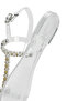Women's Transparent Jelly Back Buckle Stone Sandals 25Sfe4927Pv - 8