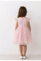 Pink Front Ruffle Embroidered Daisy Girl's Baby Girl Dress - 4