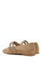 Women's Mink Double Buckle Suede Leather Ballerinas 26Pfd270010 - 6