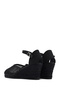 Women's Black Ankle Buckle Wedge Heeled Shoes Espadrille Sandals 25Sfd207314 - 6