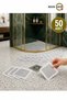 Self-Adhesive Bathroom Drain Strainer 50-Piece Giant Savings Pack - Hair and Dirt Catcher Disposable Filter M-740 - 4