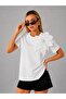 Gül Aksesuarlı Basic T-Shirt - 6