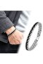 Black and White Full Steel Bracelet 39021G1D5M