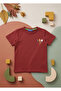 Boy's T-Shirt with Colorful Letter Print - 2