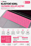 Apple MacBook Pro 13.3 15.4 Inch A1706 A1989 A2159 A1707 A1990 Compatible Turkish Q Keyboard Protector Pink Silicone Case