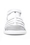 Bellini White Genuine Leather Vaketa Girl's Sandals - 5