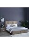 Diana King Bed Velvet Beige 180x200 Cm - 2