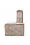 Tetris Ceramic Block Vase 11.5x6x15.3cm - Beige - 4