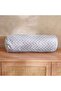 Shadow Line Printed Water Repellant Outdoor Filled Bolster 50x18cm - Grey