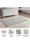 Orlean Handwoven Wool & Cotton Blend Dhurrie 90x150cm - Grey - 5