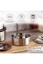 Edzel Stainless Steel Round Lunch Box 550ml -chrome - 5