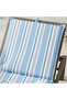 Axis Stripe Printed Water Repellant Outdoor Sun Lounging Seat Pad 55x182x5cm - Blue - 2