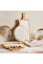 Natura 6-piece Cheese Serving Set 32x19x5cm -natural & White - 6