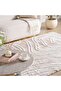 Ohio Tracks Modern Tufted Velvet Touch Rug 200x290cm - Taupe