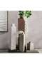 Jaffa Stoneware Square Vase 16x16x75.5cm - Terracotta - 4