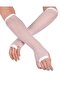 قفازات شبكية ومحبوكة طويلة (زوج واحد) - 3