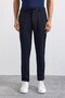 Lacivert Slim Düz Jogger Pantolon - 2