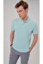 Water green regular armhole polo collar t-shirt - 2