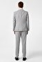 Gray Slim Mono Collar Side Pocket 6 Drop Vest Suit - 8
