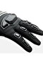 Motorcycle Gloves Neoprene Fabric Full Protection Black Motor Gloves - 2